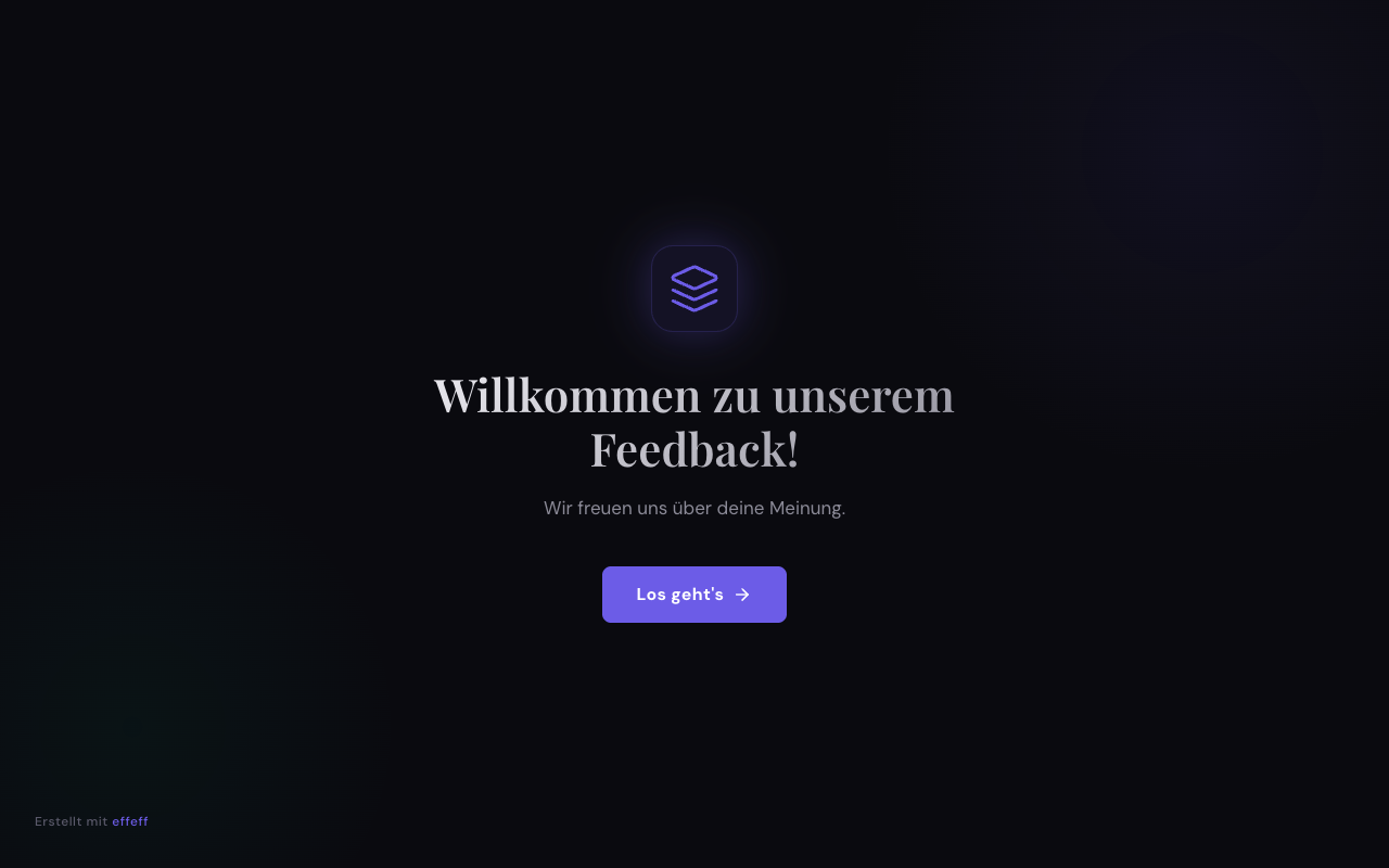 Public form welcome screen